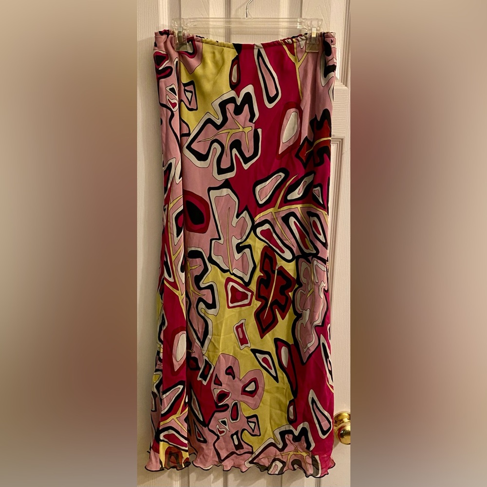 CENTRAL FALLS Vibrant Abstract Print Women's Skirt; Size Large; Excellent cond.